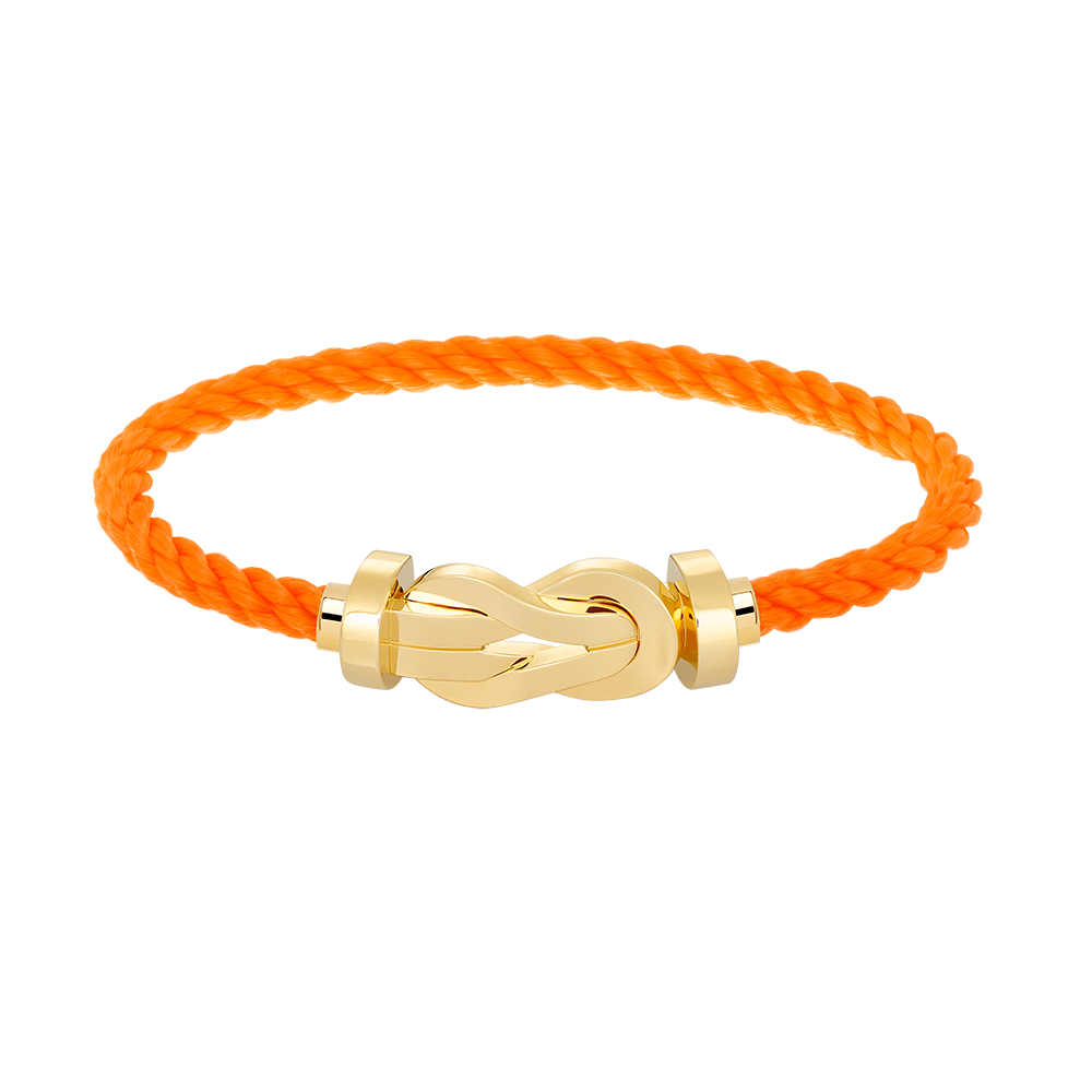 [Cyra]  CHANCE GROSSES 8-FIGUREN-ARMBAND MIT SCHNALLE, OHNE DIAMANTEN, GOLD