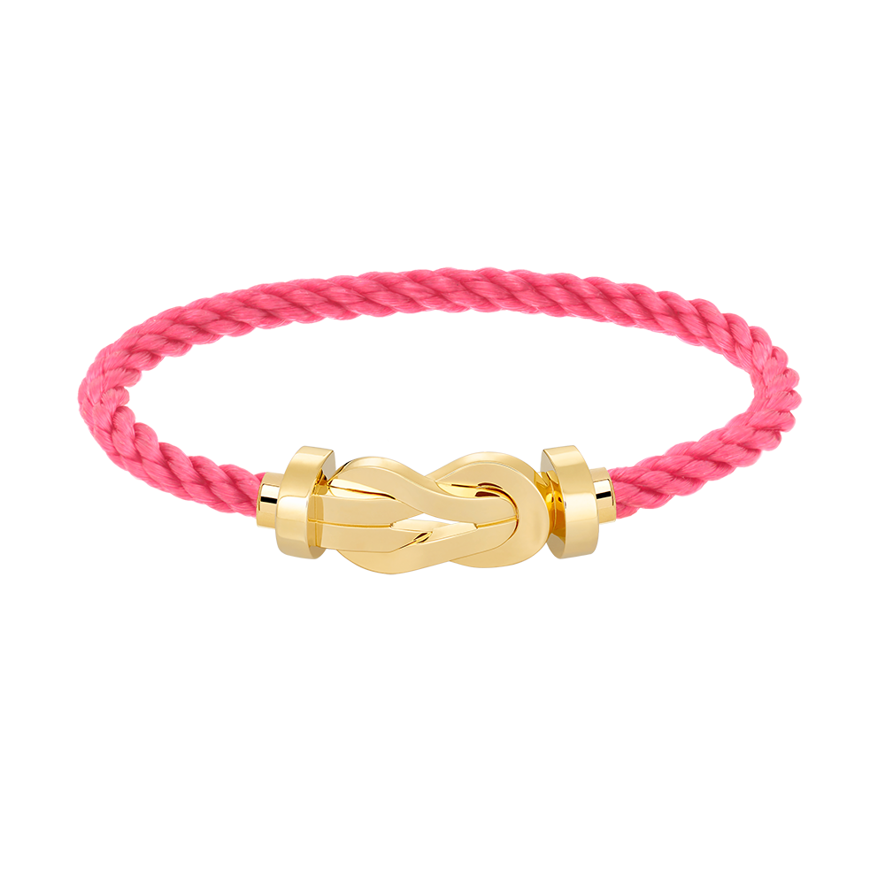 [Cyra]  CHANCE GROSSES 8-FIGUREN-ARMBAND MIT SCHNALLE, OHNE DIAMANTEN, GOLD