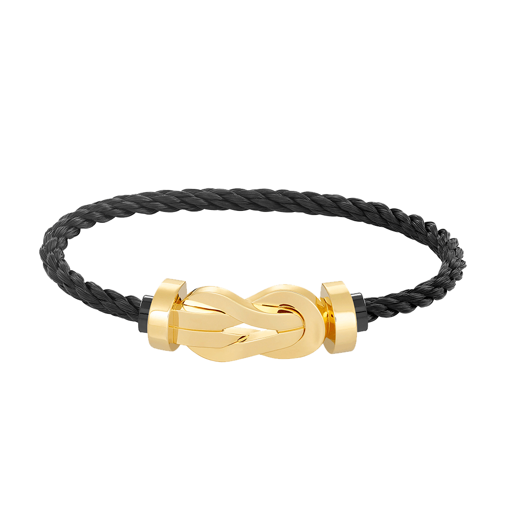 [Cyra]  CHANCE GROSSES 8-FIGUREN-ARMBAND MIT SCHNALLE, OHNE DIAMANTEN, GOLD