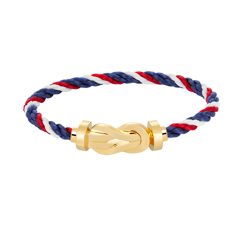 [Cyra]  CHANCE GROSSES 8-FIGUREN-ARMBAND MIT SCHNALLE, OHNE DIAMANTEN, GOLD