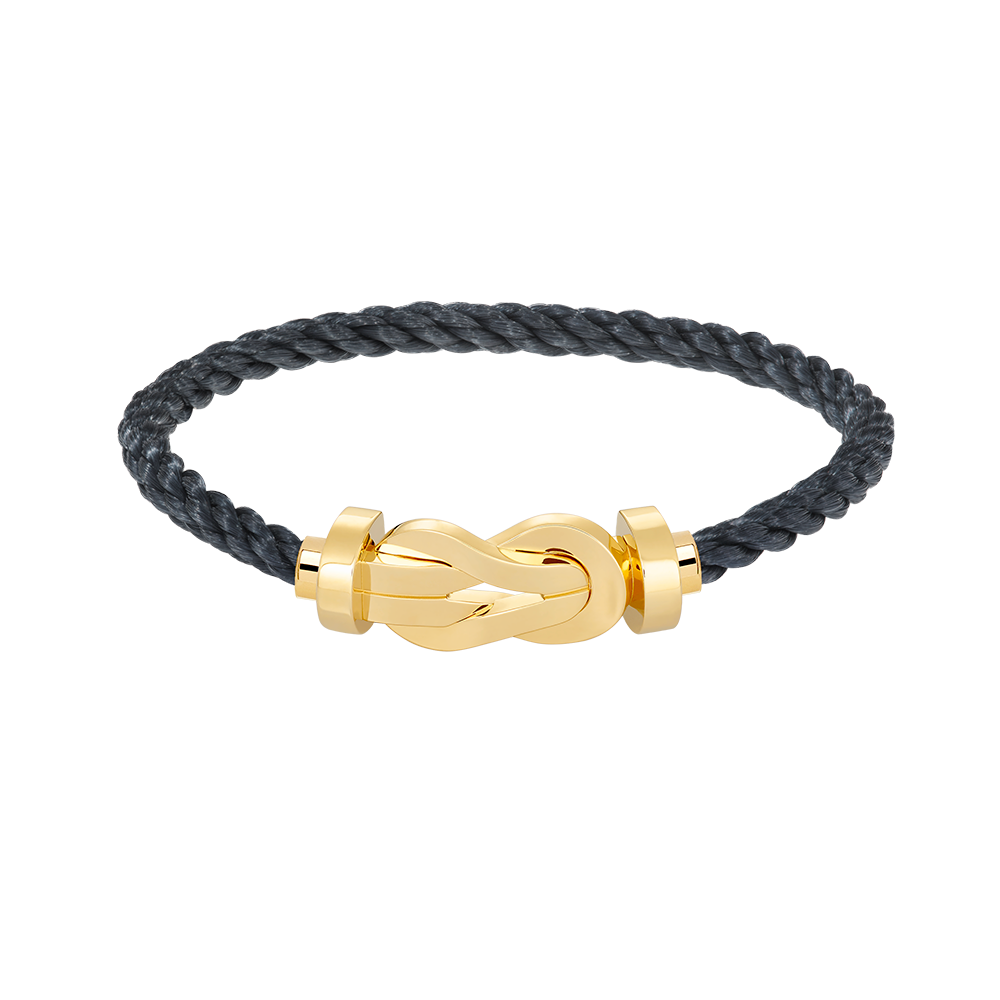 [Cyra]  CHANCE GROSSES 8-FIGUREN-ARMBAND MIT SCHNALLE, OHNE DIAMANTEN, GOLD