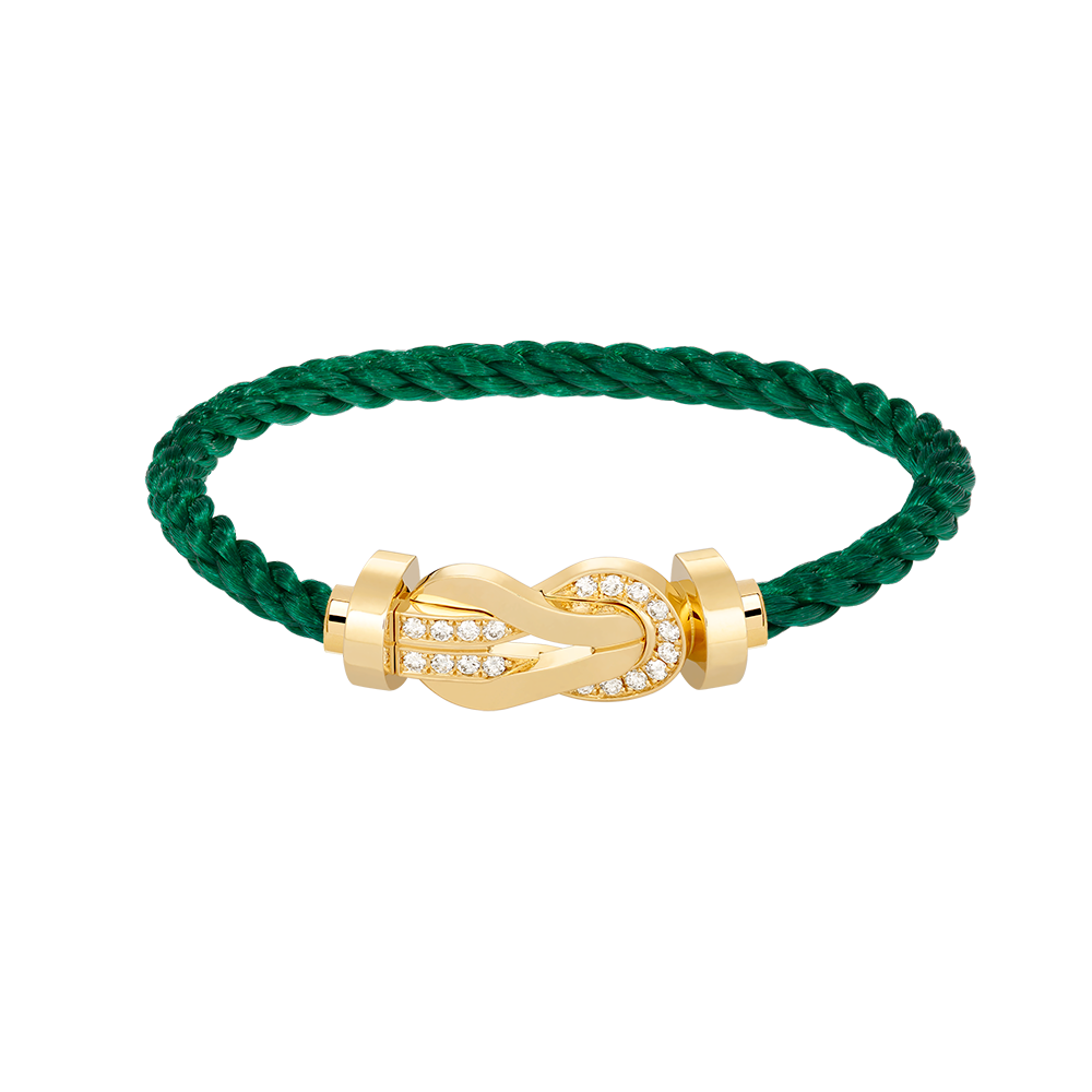 [Cyra] CHANCE GROSSES 8-FIGUREN-SCHNALLEN-ARMBAND MIT HALBDIAMANTEN IN GOLD
