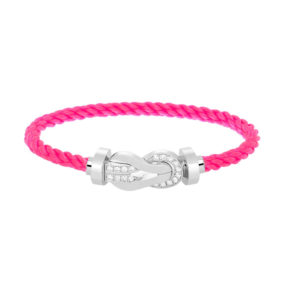 [Cyra] CHANCE GROSSES 8-FIGUREN-SCHNALLENARMBAND MIT HALBDIAMANTEN SILBER