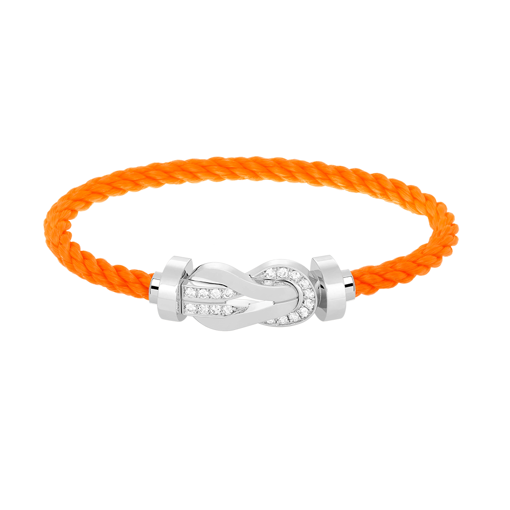 [Cyra] CHANCE GROSSES 8-FIGUREN-SCHNALLENARMBAND MIT HALBDIAMANTEN SILBER