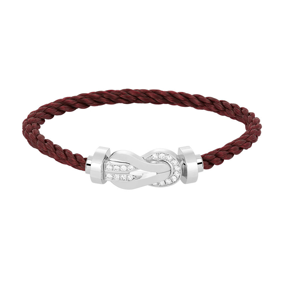[Cyra] CHANCE GROSSES 8-FIGUREN-SCHNALLENARMBAND MIT HALBDIAMANTEN SILBER
