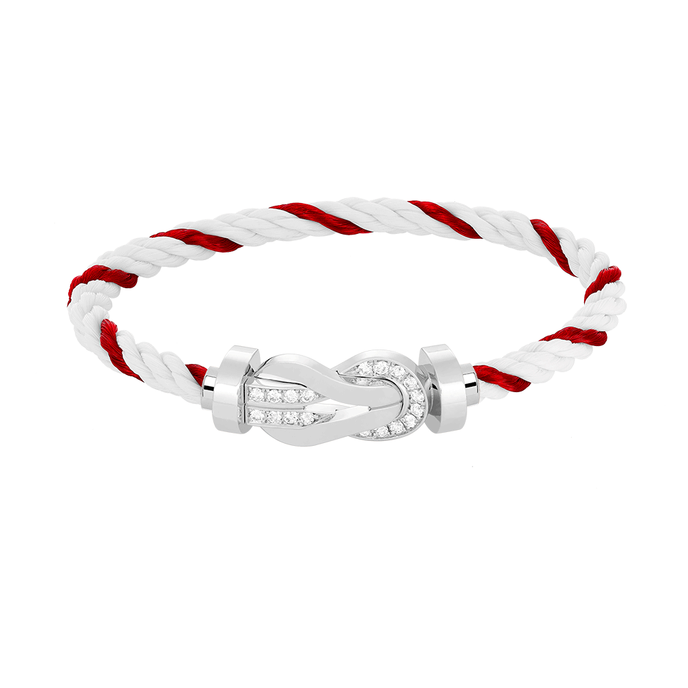 [Cyra] CHANCE GROSSES 8-FIGUREN-SCHNALLENARMBAND MIT HALBDIAMANTEN SILBER