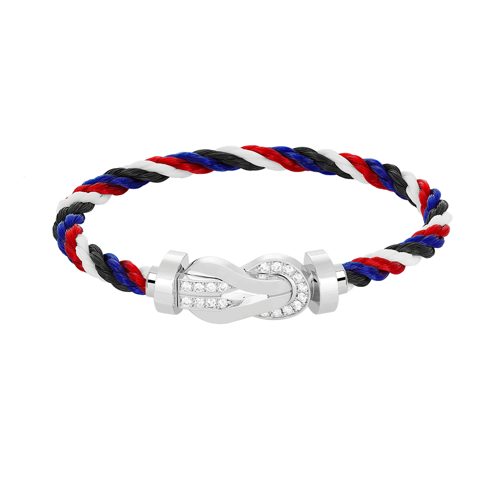 [Cyra] CHANCE GROSSES 8-FIGUREN-SCHNALLENARMBAND MIT HALBDIAMANTEN SILBER