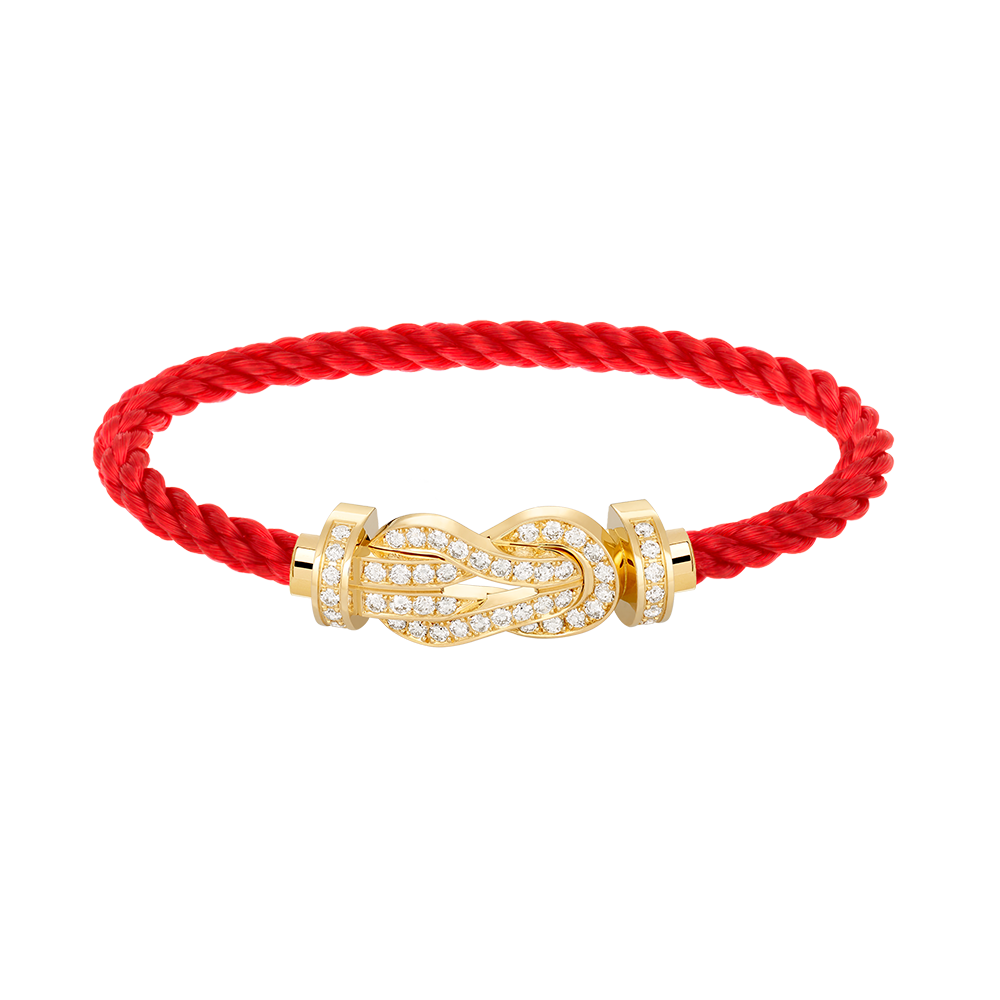 [Cyra] CHANCE GROSSES 8-FIGUREN-ARMBAND MIT VOLLDIAMANT-SCHNALLE GOLD