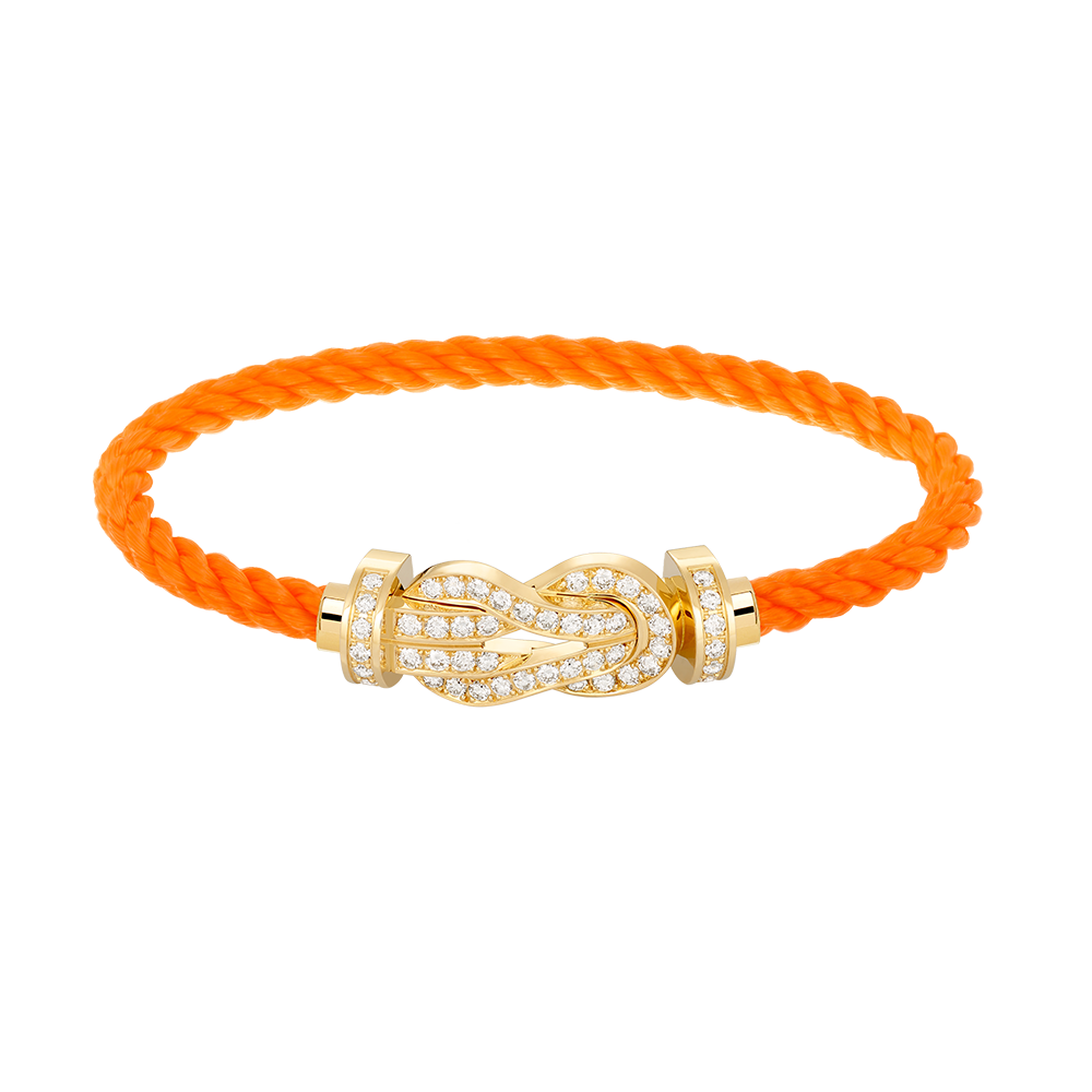 [Cyra] CHANCE GROSSES 8-FIGUREN-ARMBAND MIT VOLLDIAMANT-SCHNALLE GOLD