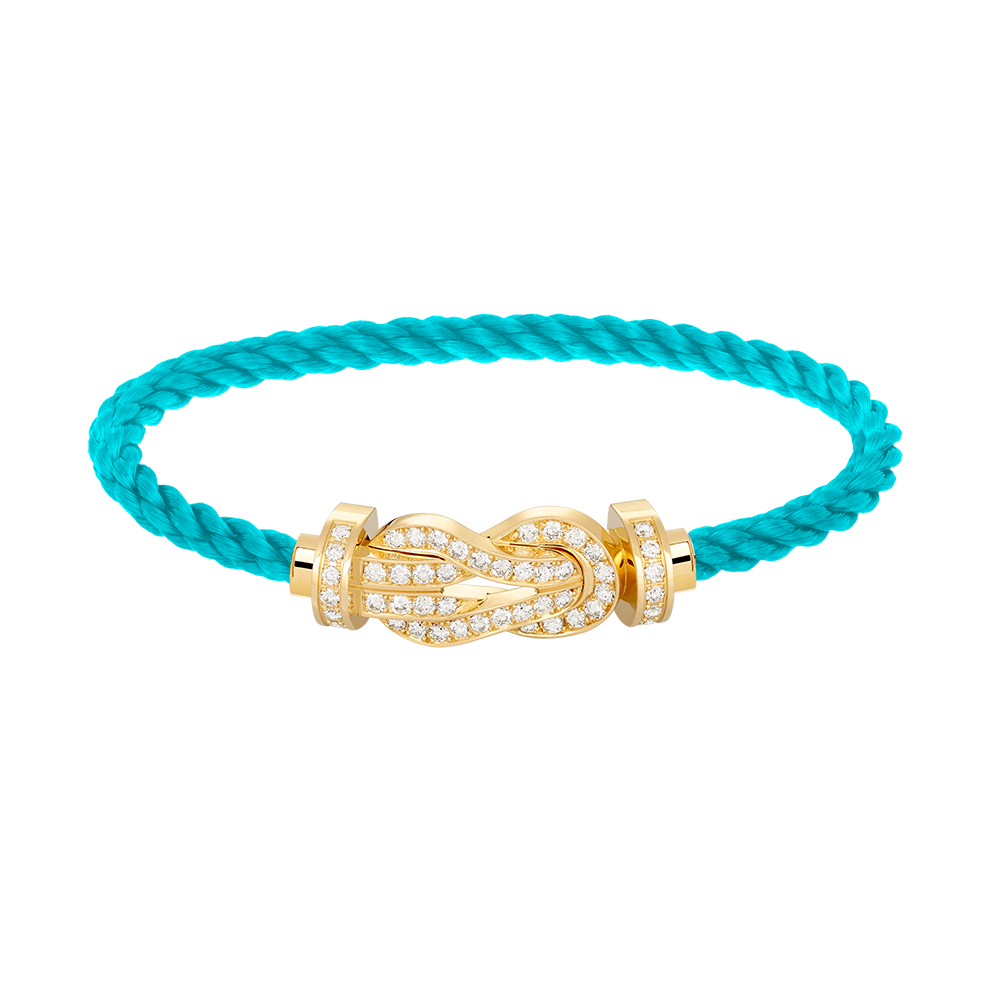 [Cyra] CHANCE GROSSES 8-FIGUREN-ARMBAND MIT VOLLDIAMANT-SCHNALLE GOLD