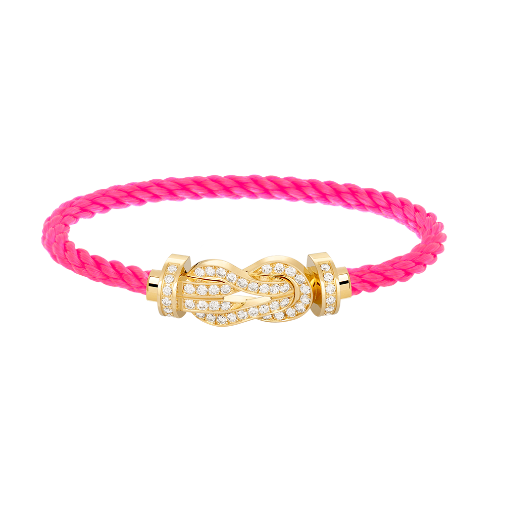 [Cyra] CHANCE GROSSES 8-FIGUREN-ARMBAND MIT VOLLDIAMANT-SCHNALLE GOLD