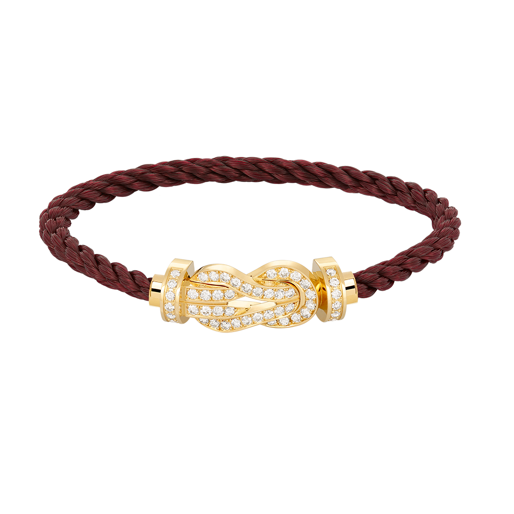 [Cyra] CHANCE GROSSES 8-FIGUREN-ARMBAND MIT VOLLDIAMANT-SCHNALLE GOLD