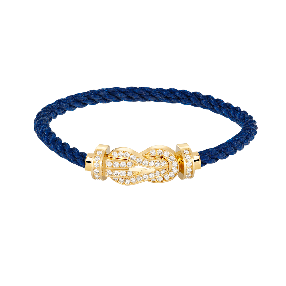 [Cyra] CHANCE GROSSES 8-FIGUREN-ARMBAND MIT VOLLDIAMANT-SCHNALLE GOLD