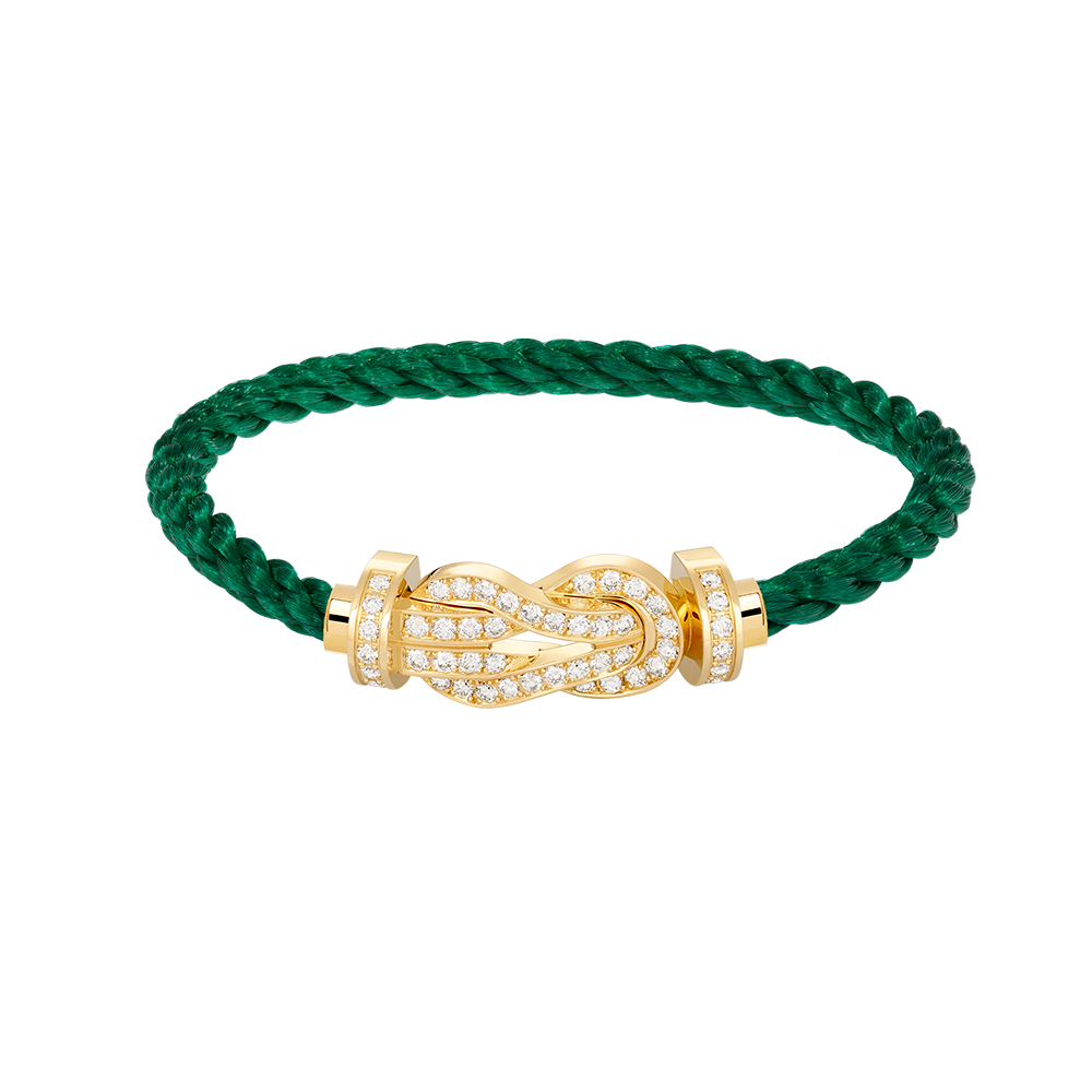 [Cyra] CHANCE GROSSES 8-FIGUREN-ARMBAND MIT VOLLDIAMANT-SCHNALLE GOLD