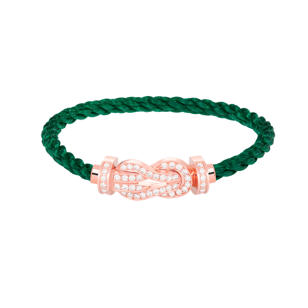 [Cyra] CHANCE GROSSES ARMBAND MIT 8-STELLIGER SCHNALLE UND VOLLBESATZ MIT DIAMANTEN IN ROSÉGOLD