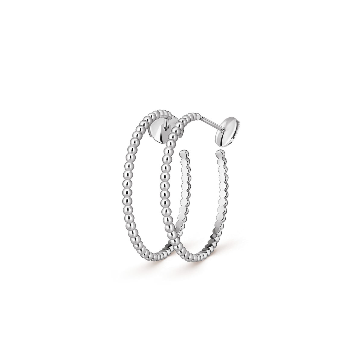 [Cyra]   SMOOTH BEAD STUD EARRINGS
