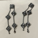 [Cyra] Neues CLOVER 5 MOTIF SCHWARZES ARMBAND