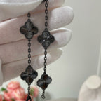[Cyra] Neues CLOVER 5 MOTIF SCHWARZES ARMBAND