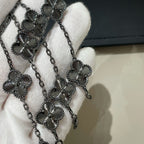 [Cyra] Neues CLOVER 5 MOTIF SCHWARZES ARMBAND