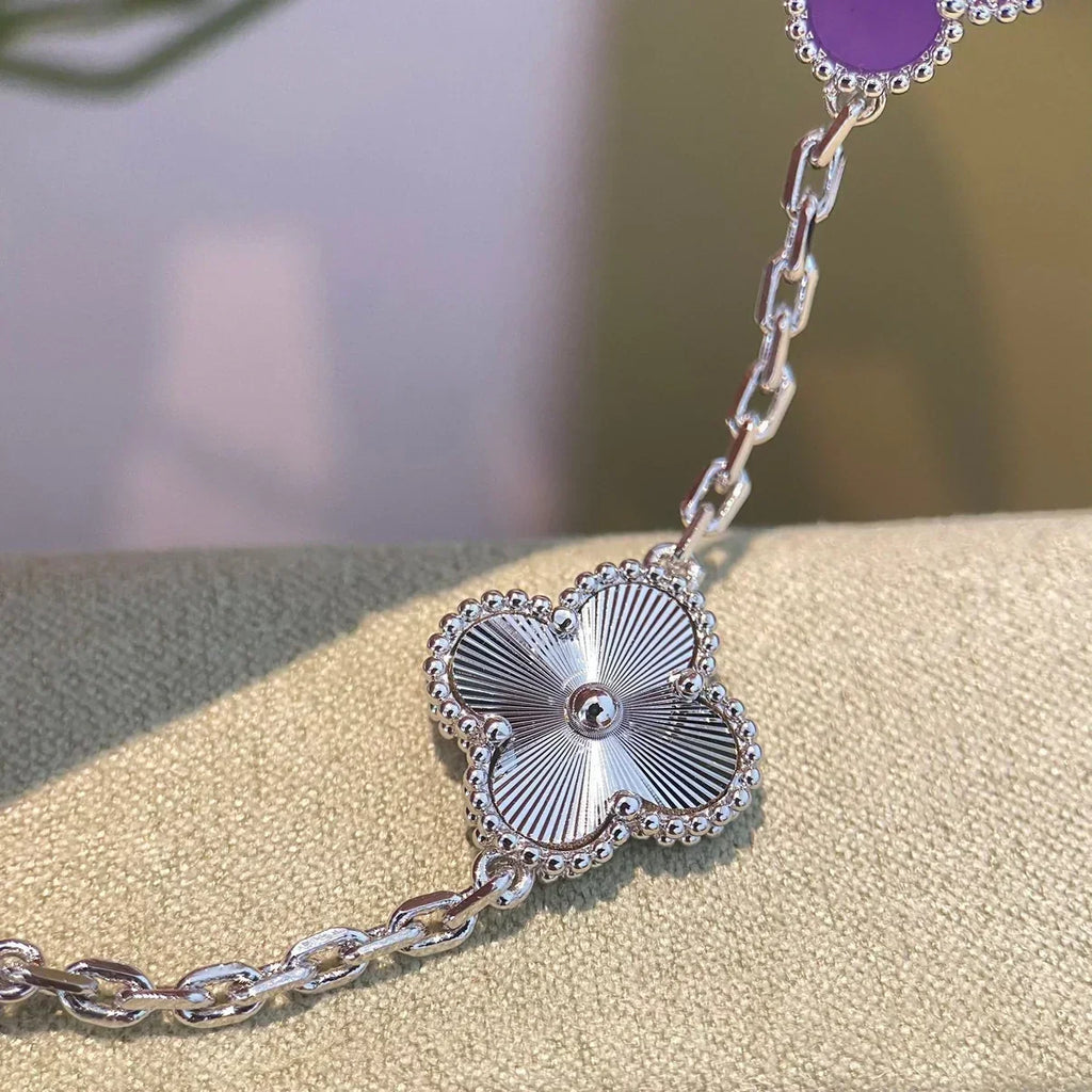 [Cyra] NEUE CLOVER 5 MOTIF VIOLETT ARMBAND KOLLEKTION