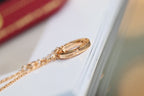 [Cyra] LOVE-HALSKETTE VERSTELLBAR ROSÉGOLD 2 DIAMANTEN
