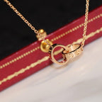 [Cyra] LIEBESKETTE ROSÉGOLD UND SILBER