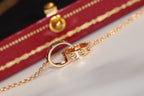 [Cyra] LIEBESKETTE ROSÉGOLD UND SILBER