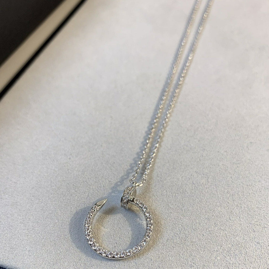 [Cyra] JUSTE HALSKETTE SILBER DIAMANTEN