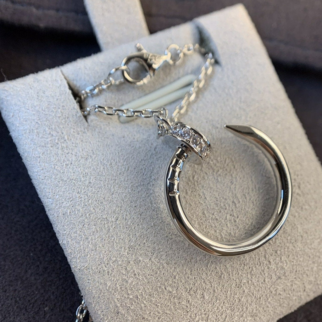 [Cyra] JUSTE HALSKETTE SILBER DIAMANTEN