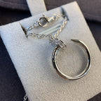 [Cyra] JUSTE HALSKETTE SILBER DIAMANTEN