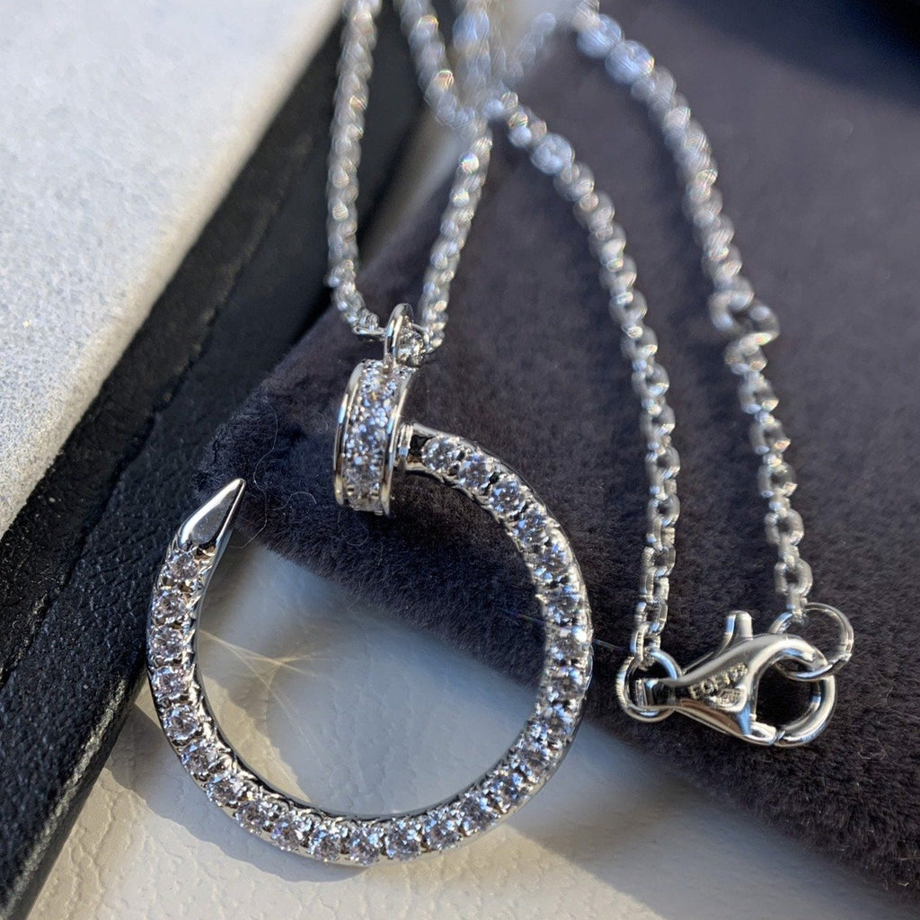 [Cyra] JUSTE HALSKETTE SILBER DIAMANTEN