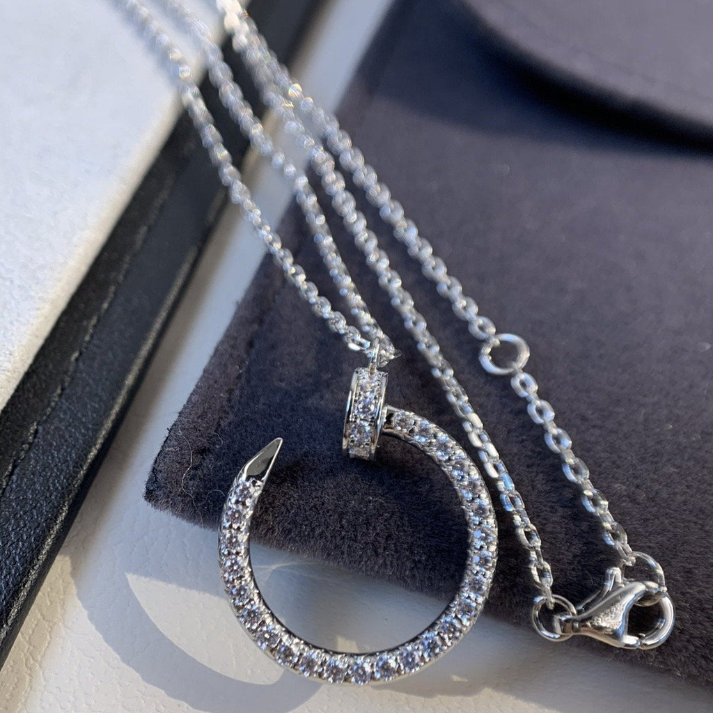 [Cyra] JUSTE HALSKETTE SILBER DIAMANTEN