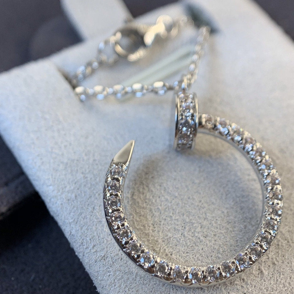 [Cyra] JUSTE HALSKETTE SILBER DIAMANTEN