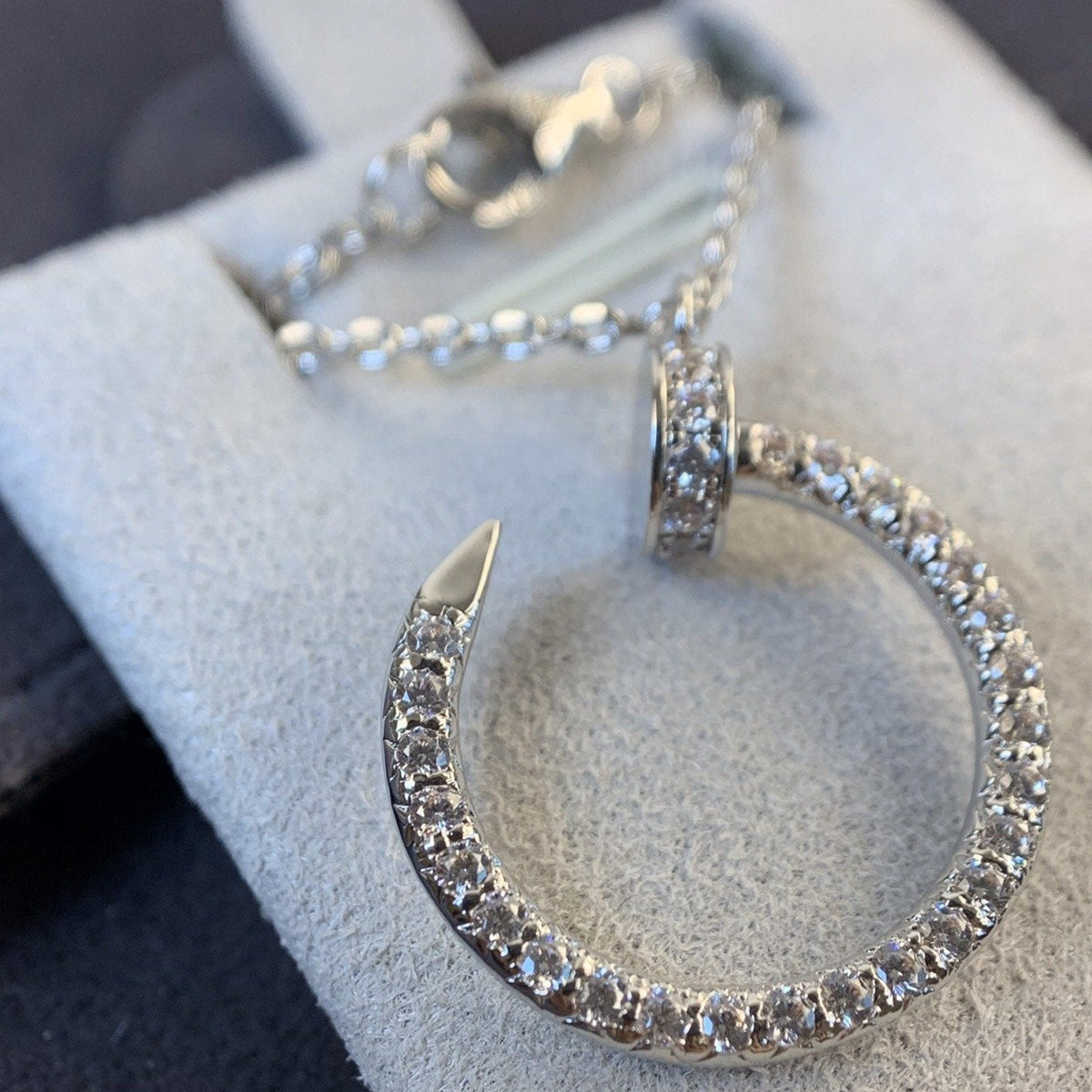 [Cyra] JUSTE HALSKETTE SILBER DIAMANTEN