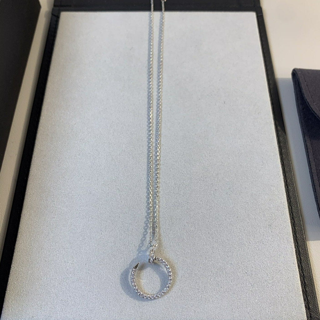 [Cyra] JUSTE HALSKETTE SILBER DIAMANTEN