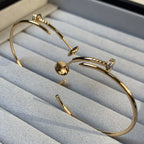 [Cyra]  JUSTE EARRINGS GOLD DIAMONDS 1.8MM