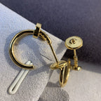 [Cyra]  JUSTE EARRINGS GOLD