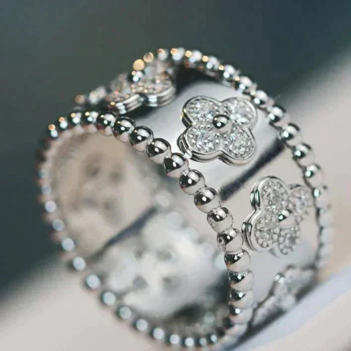 [Cyra]  CLOVER KALEIDOSCOPE RING 10MM