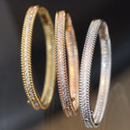[Cyra] PERLEE ARMBAND MIT 1 DIAMANTREIHE