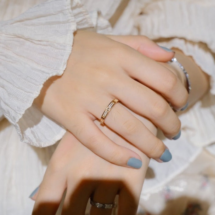 [Cyra]  LOVE RING 2.65MM DIAMOND