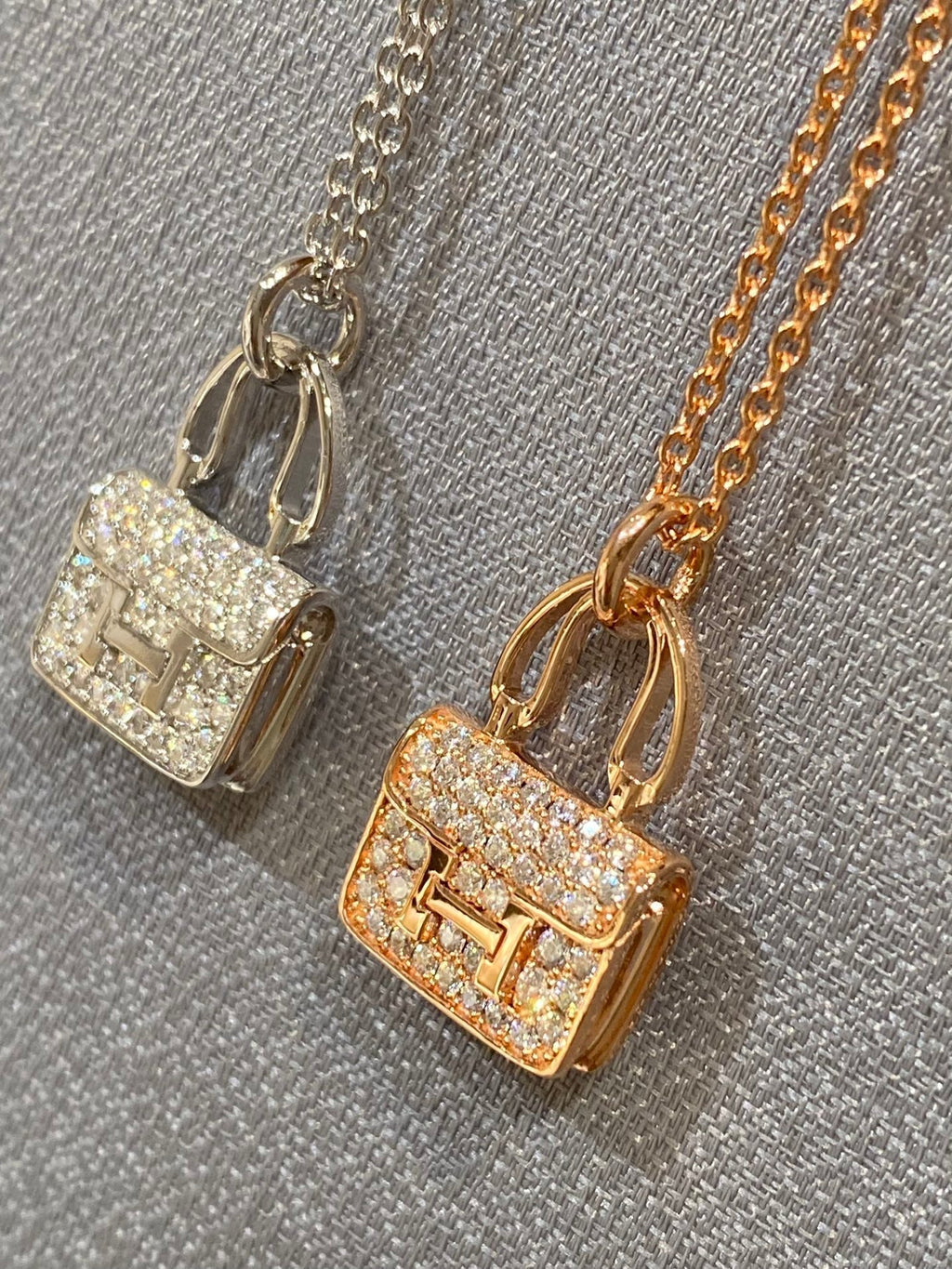 [Cyra]  CONSTANCE PEDANT DIAMOND NECKLACE