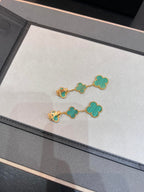 [Cyra] CLOVER MALACHIT 3 MOTIVE GOLD