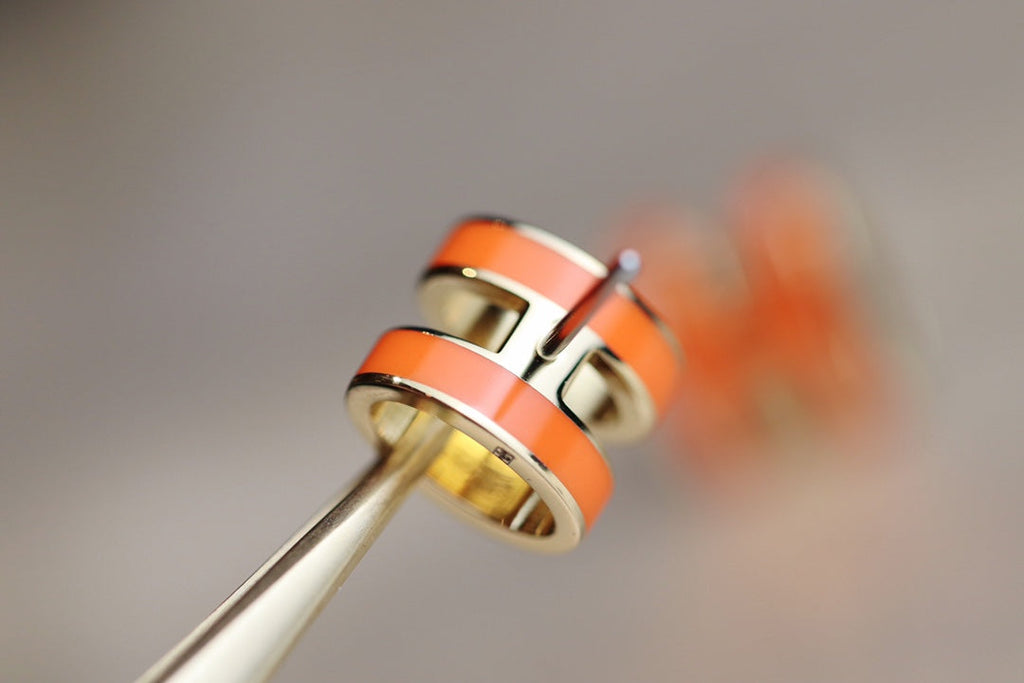 [Cyra]  MINI POP H OHRRINGE ORANGE