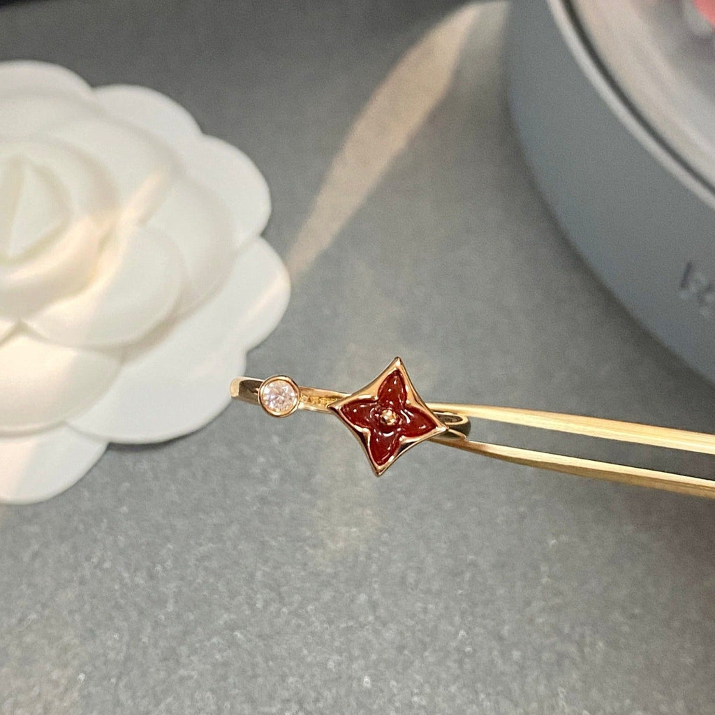 [Cyra]  STAR 1 DIAMOND OPEN RING