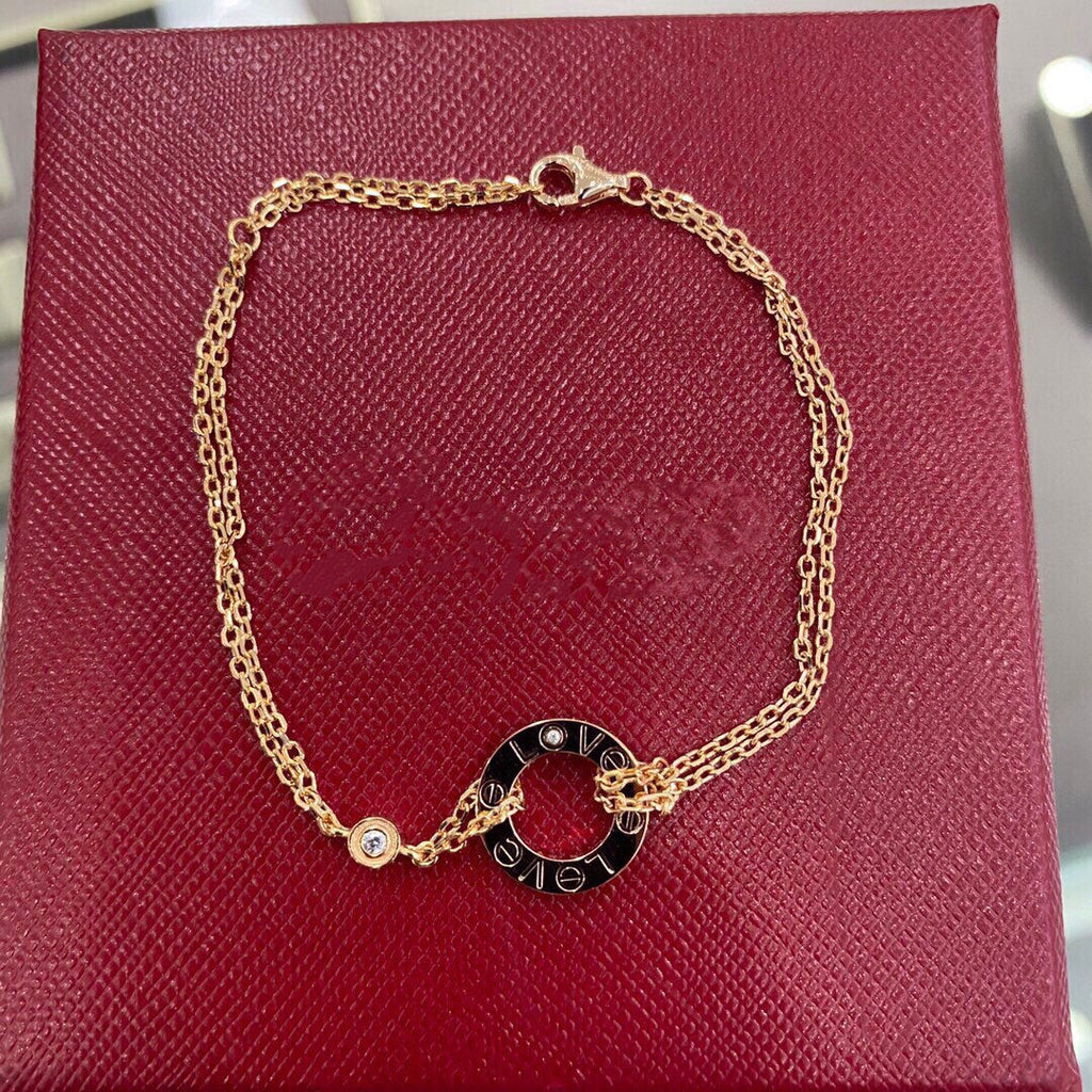 [Cyra]  LOVE BRACELET 2 DIAMOND