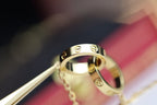 [Cyra]  LIEBESKETTE DOPPELRING GOLD