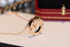 [Cyra] LIEBESKETTE 16MM 6 DIAMANTEN ROSÉGOLD