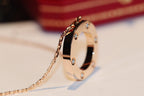 [Cyra] LIEBESKETTE 16MM 6 DIAMANTEN ROSÉGOLD