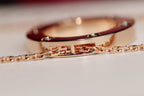 [Cyra] LIEBESKETTE 16MM 6 DIAMANTEN ROSÉGOLD