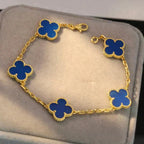 [Cyra] New CLOVER 5 MOTIF BLUE AGATE BRACELET COLLECTION